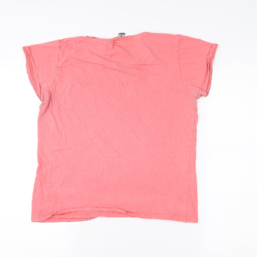 Gildan Women's Pink Los Angeles CA Graphic Cotton T-Shirt Size M