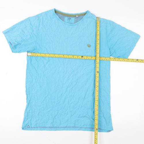 Fat Face Women’s Blue Cotton Short Sleeve Crew Neck T-Shirt Size S