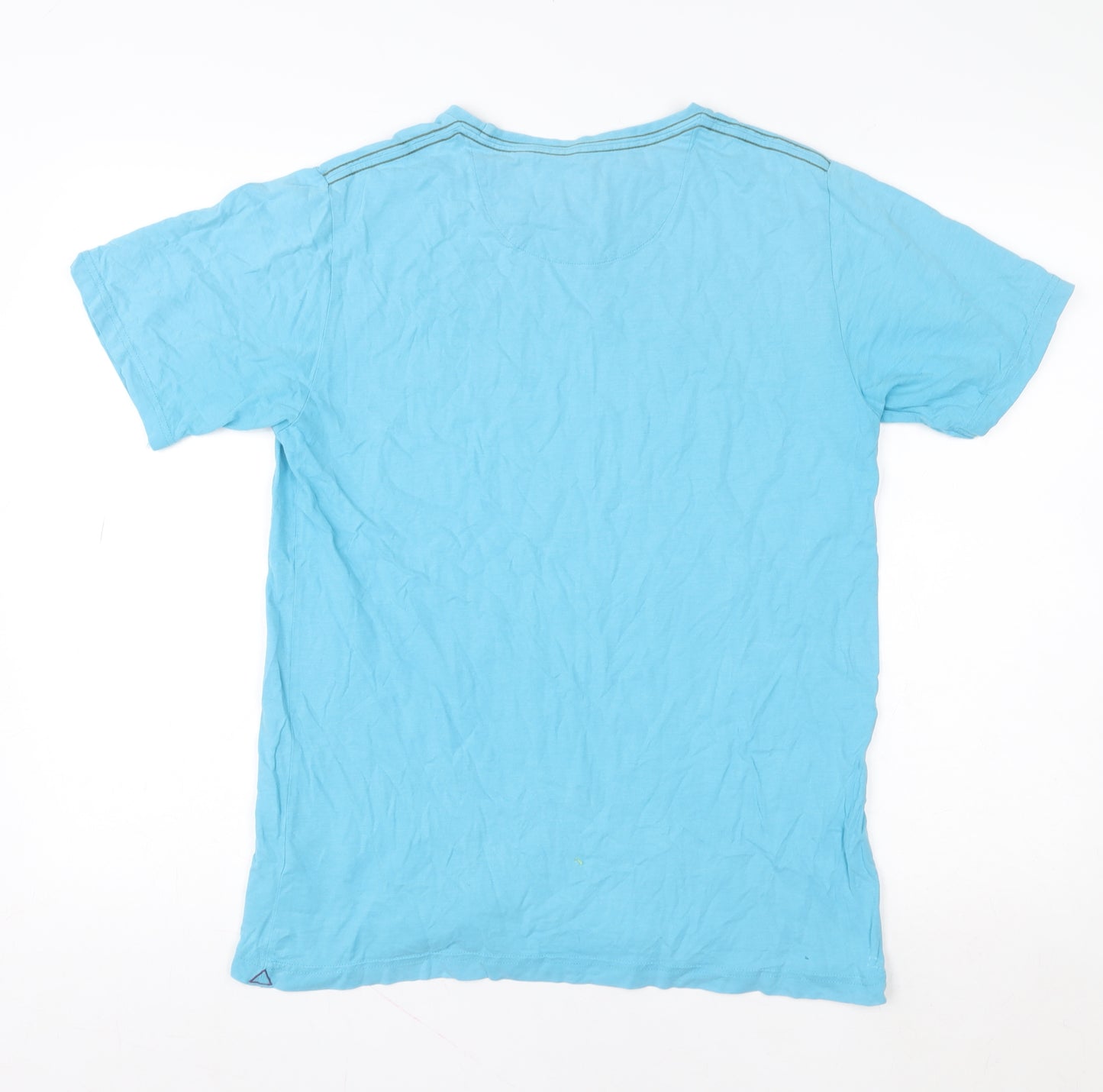 Fat Face Women’s Blue Cotton Short Sleeve Crew Neck T-Shirt Size S