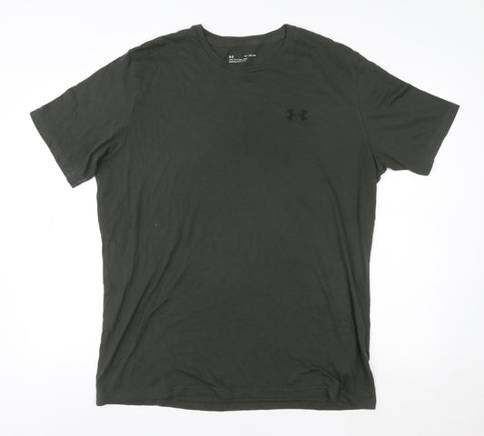 Under Armour Men's Green XL Loose Fit Performance T-Shirt