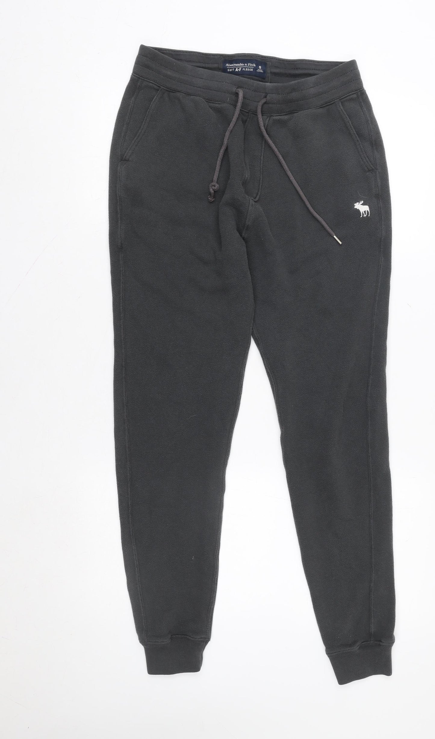 Abercrombie & Fitch Women's Black Small Soft Fleece Jogger Sweatpants