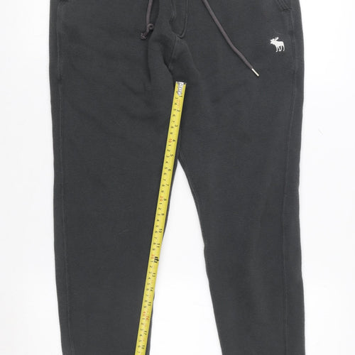 Abercrombie & Fitch Women's Black Small Soft Fleece Jogger Sweatpants