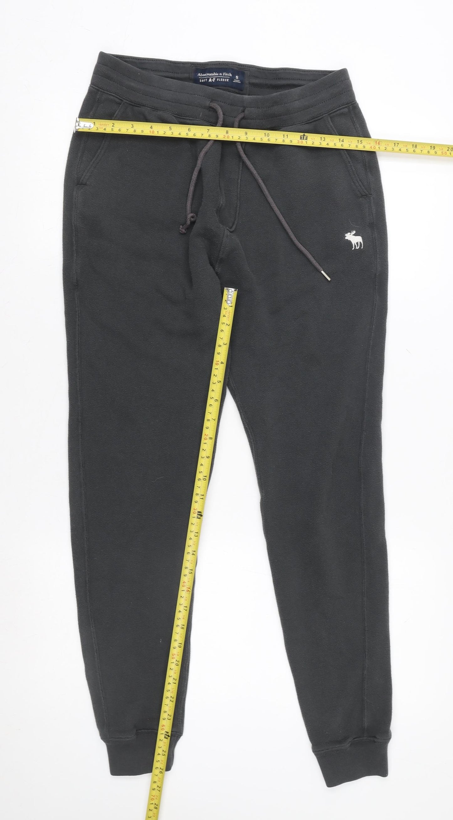 Abercrombie & Fitch Women's Black Small Soft Fleece Jogger Sweatpants
