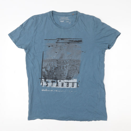 Mavi Men’s Blue Istanbul Graphic T-Shirt Size M