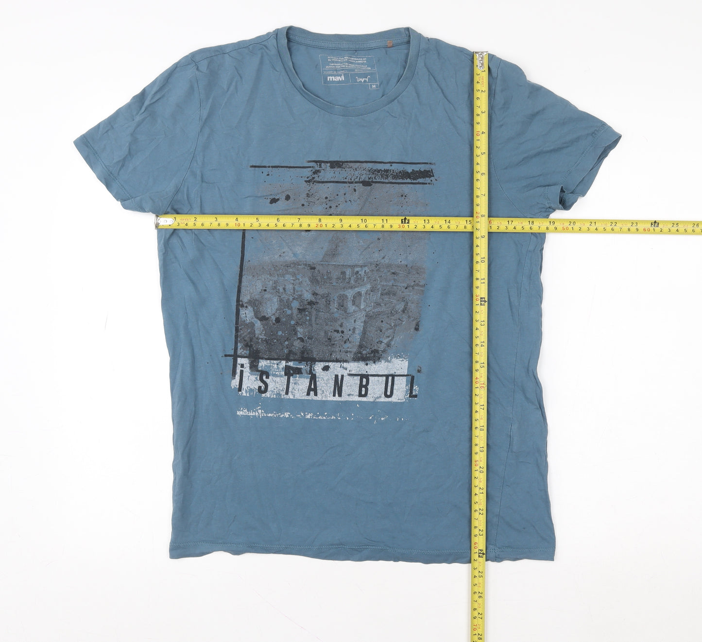 Mavi Men’s Blue Istanbul Graphic T-Shirt Size M