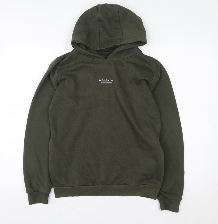McKenzie Boys Khaki Pullover Hoodie 13-15 Years Cotton Blend Sportswear