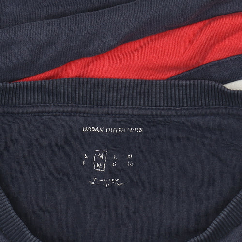 Urban Outfitters Men's Blue Striped Pullover Sweatshirt Size S