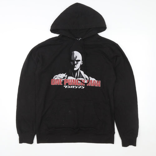 TeePublic One Punch Man Black Men's Pullover Hoodie Size M