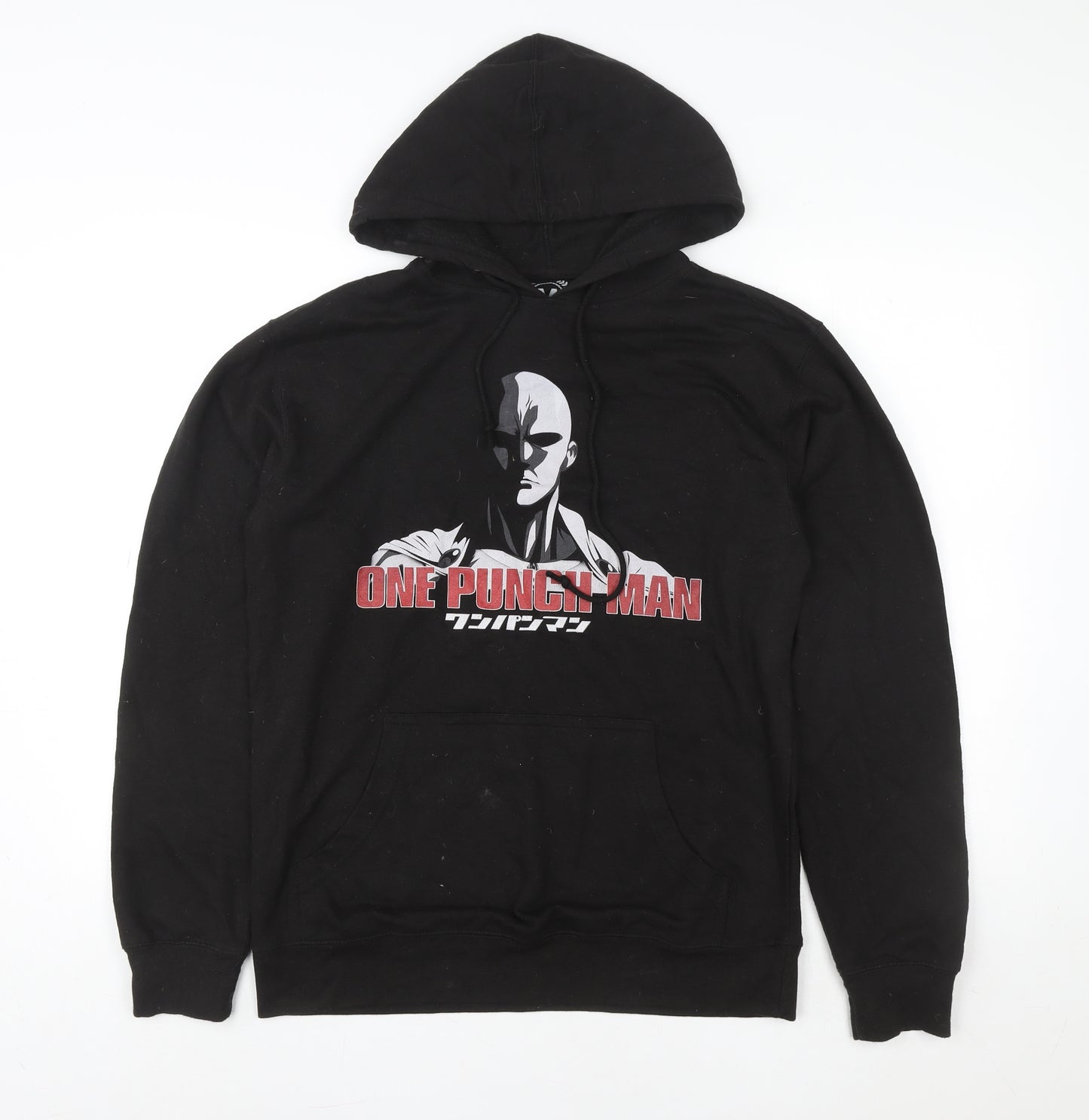 TeePublic One Punch Man Black Men's Pullover Hoodie Size M