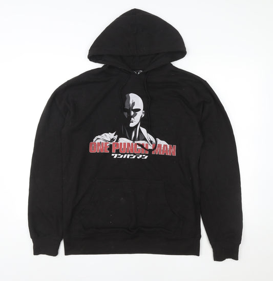 TeePublic One Punch Man Black Men's Pullover Hoodie Size M