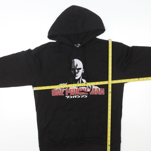TeePublic One Punch Man Black Men's Pullover Hoodie Size M