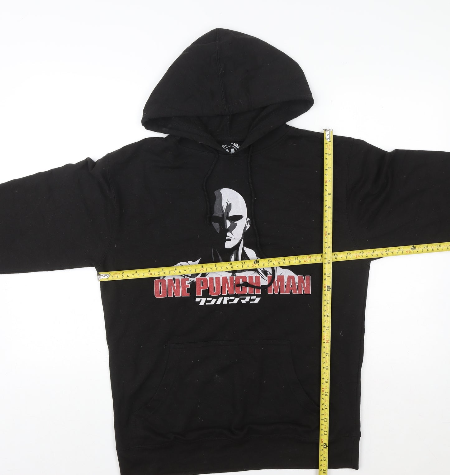 TeePublic One Punch Man Black Men's Pullover Hoodie Size M