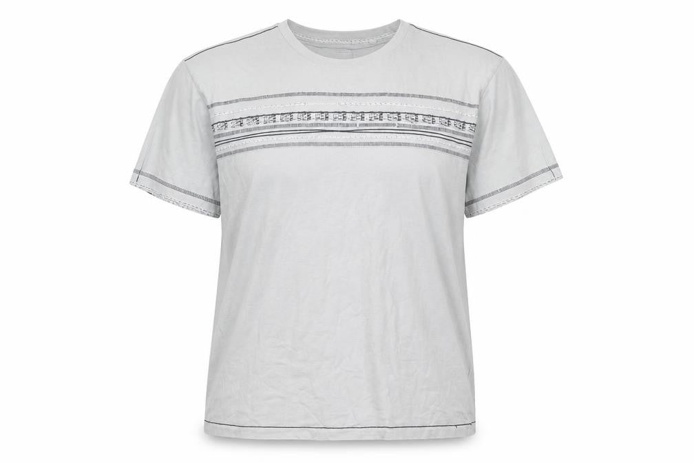Front view of Next Women Grey Cotton Basic Short Sleeve T-Shirt, size L