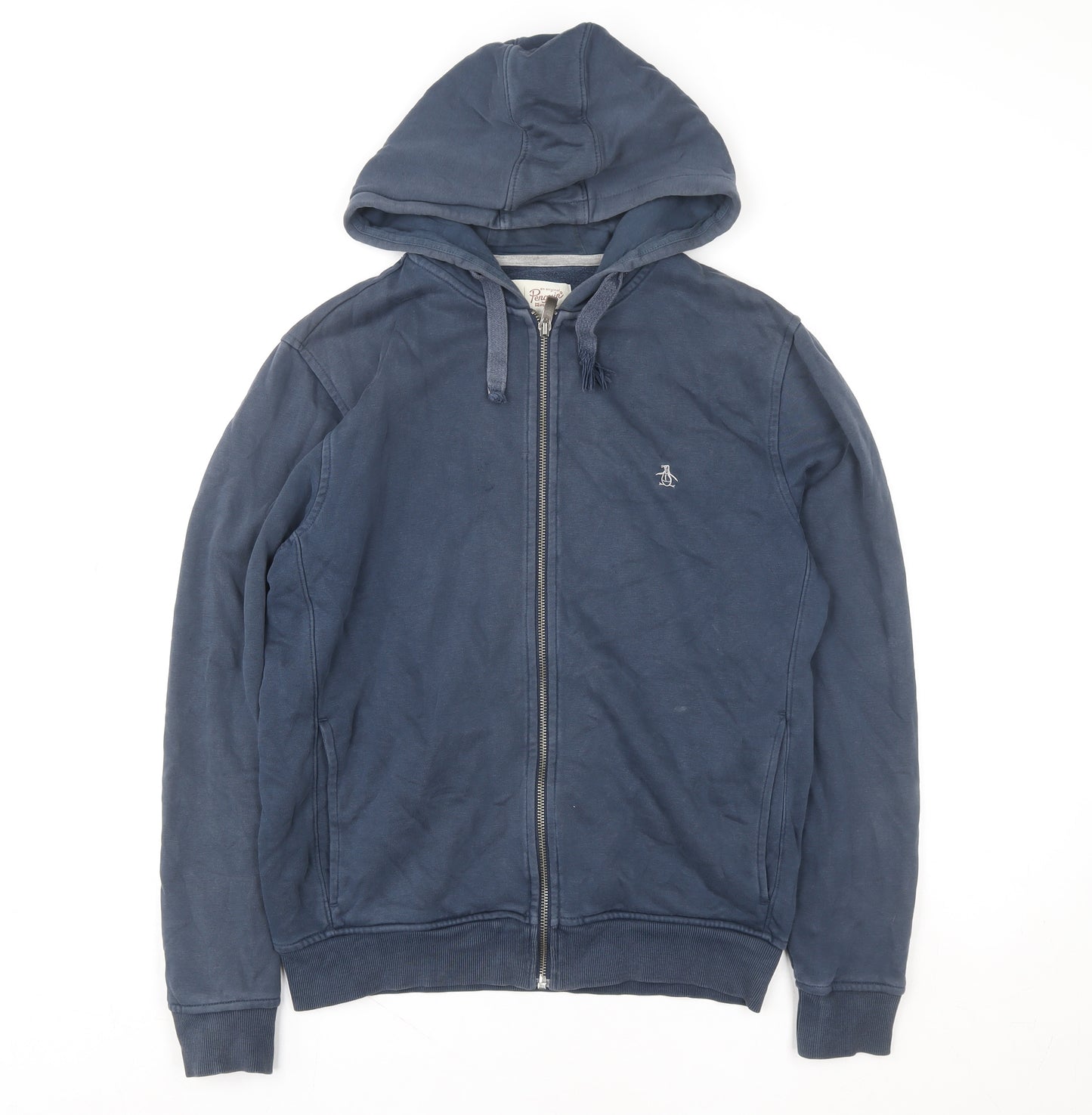 Original Penguin Men's Blue Full Zip Hoodie Size S