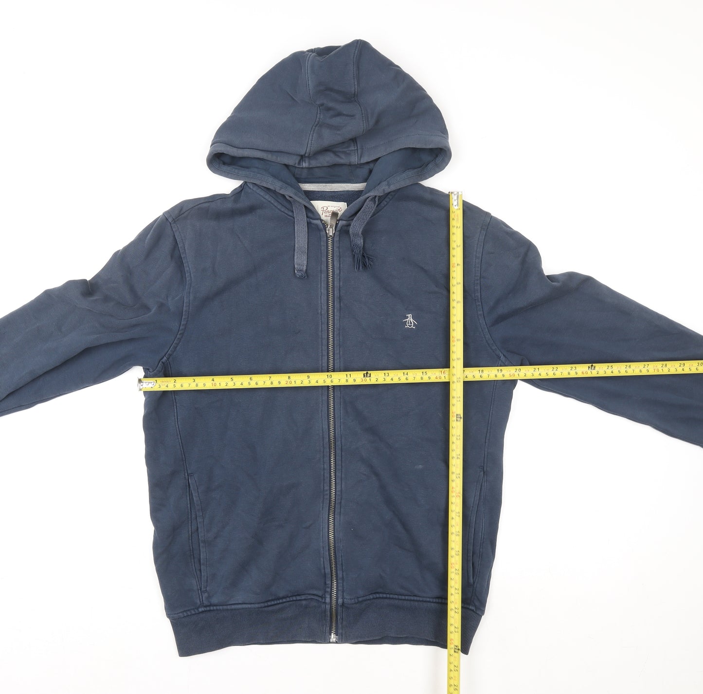 Original Penguin Men's Blue Full Zip Hoodie Size S