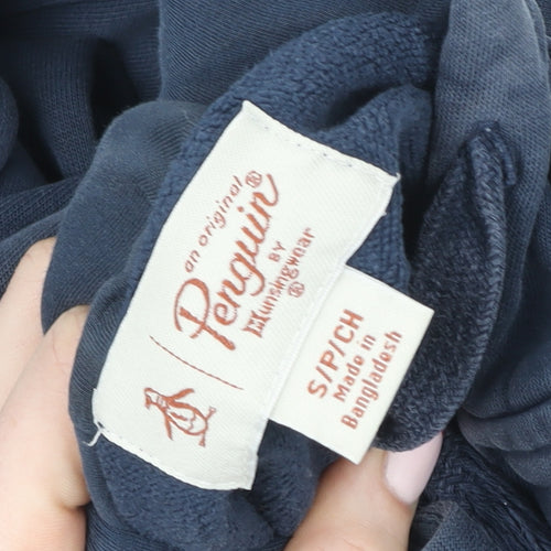 Original Penguin Men's Blue Full Zip Hoodie Size S