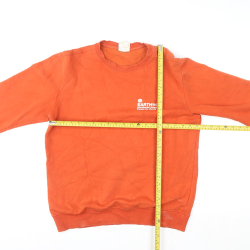 H&M L.O.G.G. Women’s Orange Small Crew Neck Pullover Sweatshirt