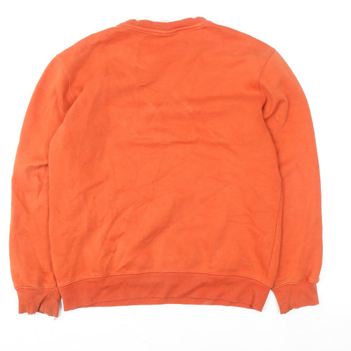 H&M L.O.G.G. Women’s Orange Small Crew Neck Pullover Sweatshirt
