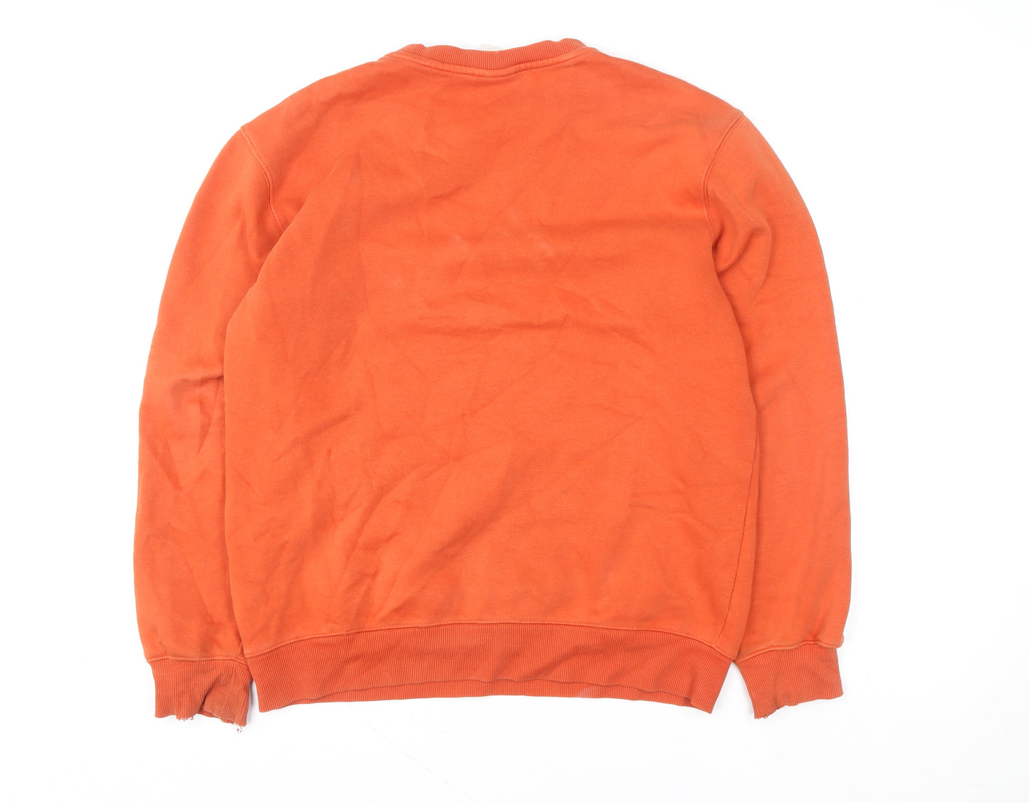 H&M L.O.G.G. Women’s Orange Small Crew Neck Pullover Sweatshirt
