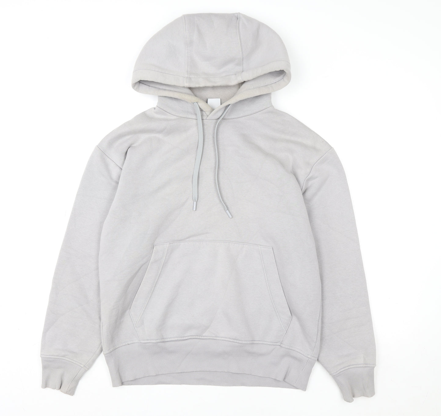 ZARA Women Grey Pullover Hoodie Size S Soft Fleece Lined Casual
