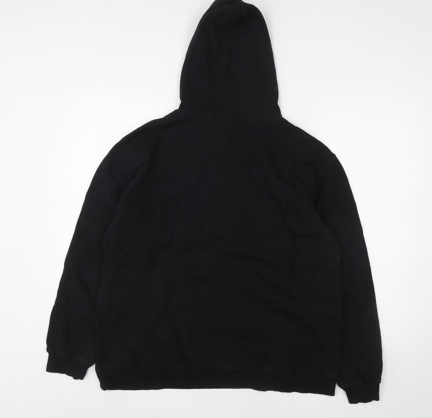 FRIENDS Black Pullover Hoodie Women Unisex L Logo Print Cotton Blend