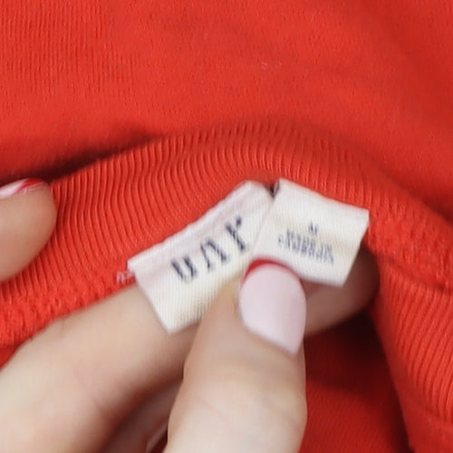 GAP Womens Red Cotton Logo Pullover Sweatshirt Size M