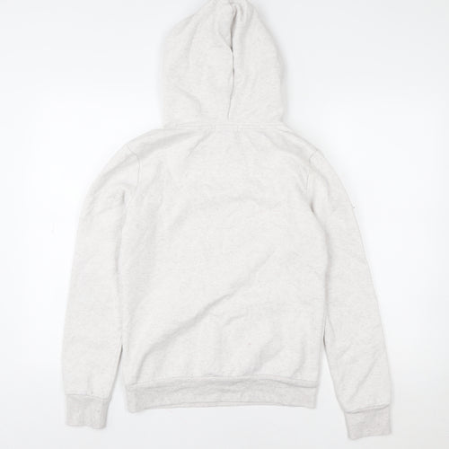 Primark Women Beige XS Pullover Hoodie Brooklyn Varsity Print Casual