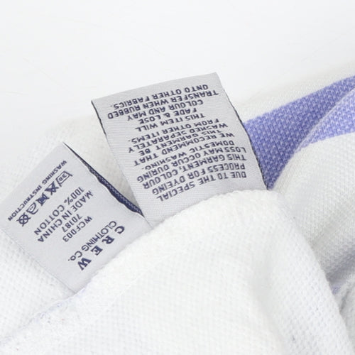 Crew Clothing Co Women’s Purple White Striped Henley Sweatshirt Size 14