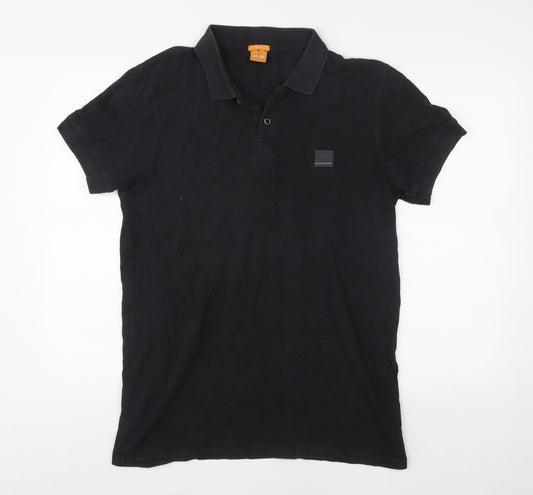 Hugo Boss Men's Black Slim Fit Polo Shirt XL Cotton Classic