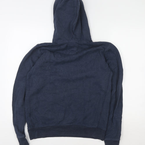 Fat Face Mens Blue Pullover Hoodie Size S Team Rider Cotton