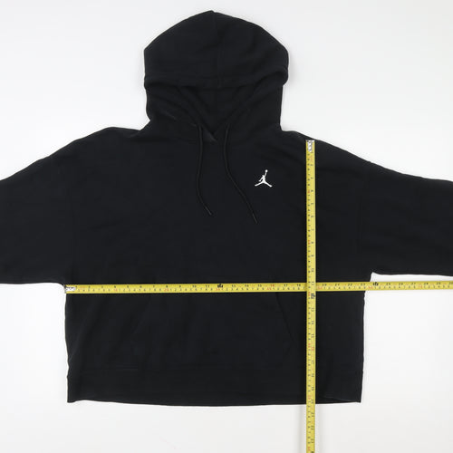 Jordan Men's Black Loose Fit Pullover Hoodie Size M