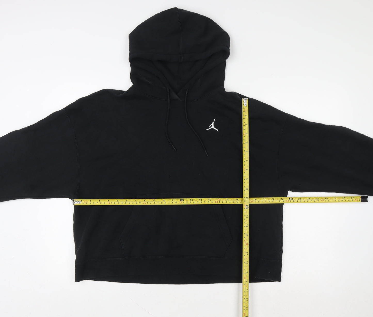 Jordan Men's Black Loose Fit Pullover Hoodie Size M