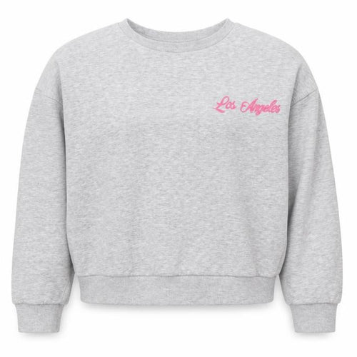 Matalan Girls Grey Los Angeles Graphic Sweatshirt 12 Years Pullover Cotton Blend