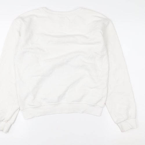 Wednesday Girls White 13-14 Years Pullover Graphic Sweatshirt