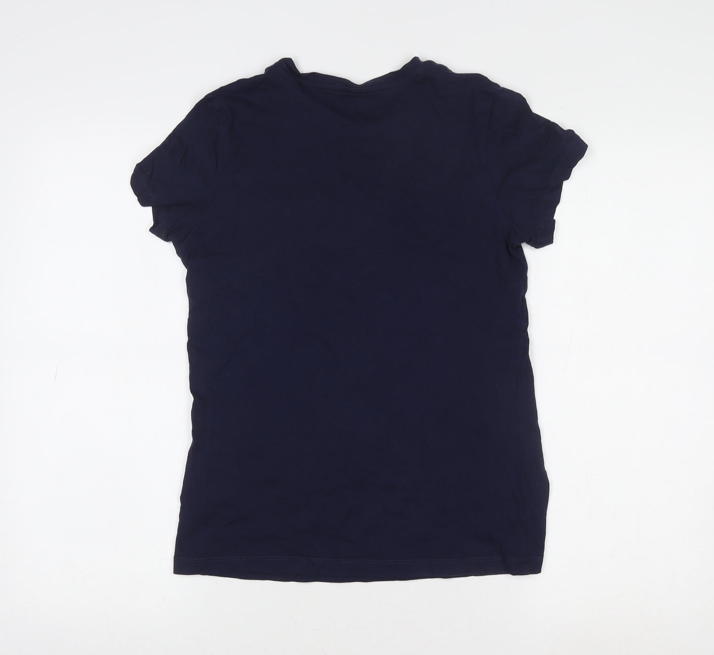 Puma Women Blue Small Logo Short Sleeve T-Shirt