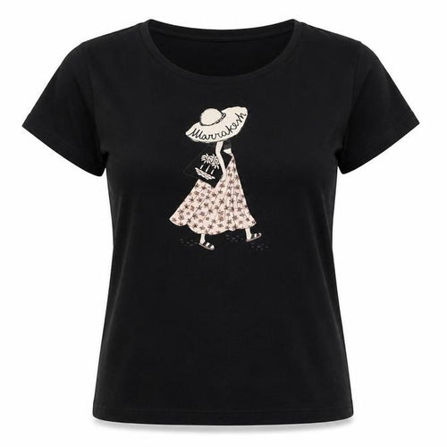 Disney Stitch Women's Black Short Sleeve Cotton T-Shirt M