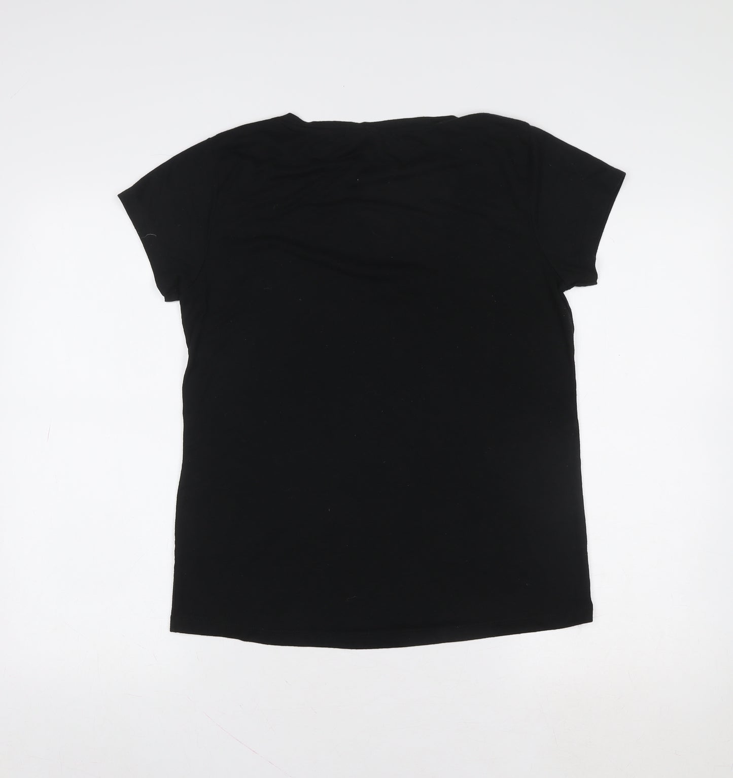 Disney Stitch Women's Black Short Sleeve Cotton T-Shirt M