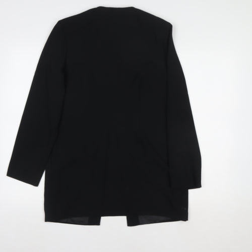 Richards Women’s Black Long Blazer Size 10 Smart Formal Jacket