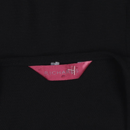 Richards Women’s Black Long Blazer Size 10 Smart Formal Jacket