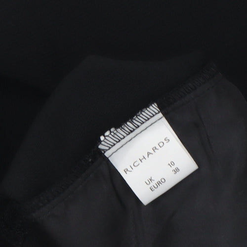 Richards Women’s Black Long Blazer Size 10 Smart Formal Jacket