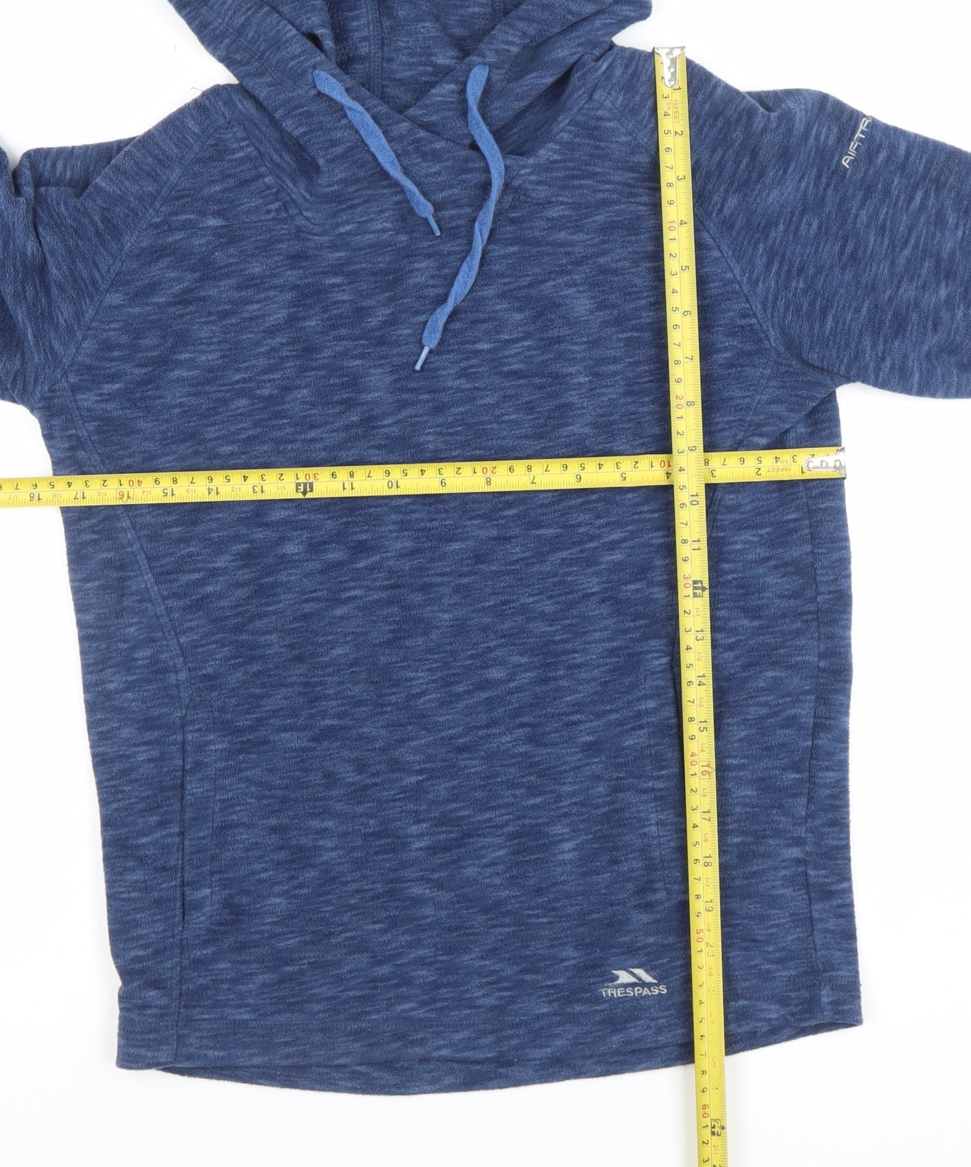 Trespass Mens Blue Pullover Hoodie Size S Lightweight Outdoor