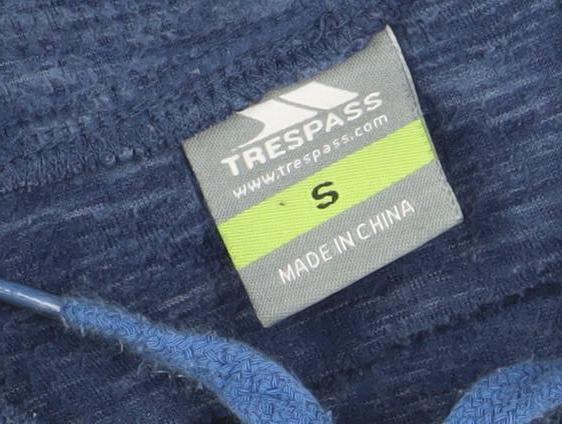 Trespass Mens Blue Pullover Hoodie Size S Lightweight Outdoor