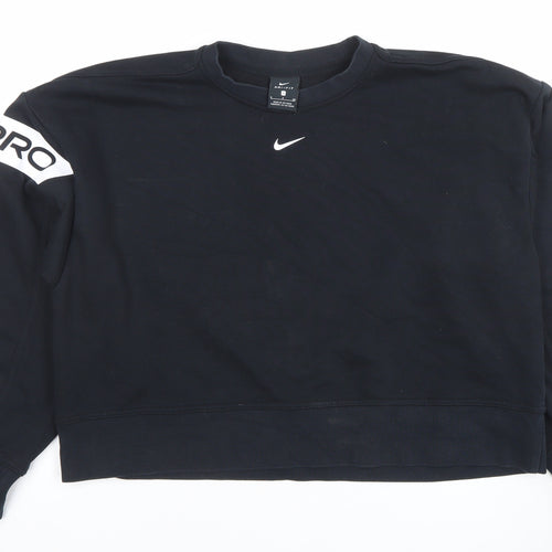 Nike Women’s Black Dri-FIT Pro Crew Neck Sweatshirt Small