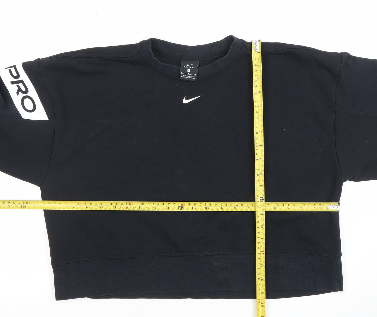 Nike Women’s Black Dri-FIT Pro Crew Neck Sweatshirt Small