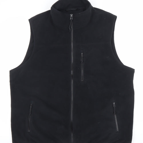 Good Move Men's Black XL Softshell Fleece Waistcoat Bodywarmer