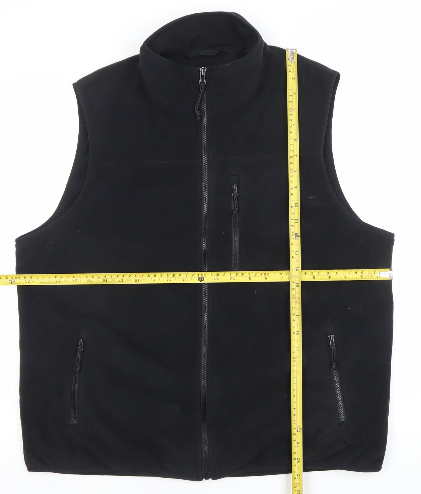 Good Move Men's Black XL Softshell Fleece Waistcoat Bodywarmer