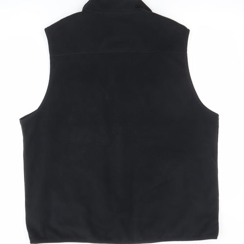 Good Move Men's Black XL Softshell Fleece Waistcoat Bodywarmer
