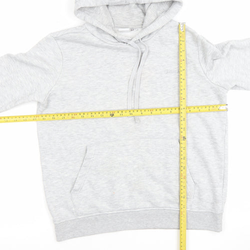 LA Gear Women's Grey Hoodie Size 12 Pullover Cotton Blend Hooded Sweatshirt