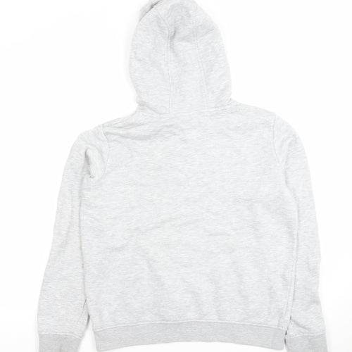LA Gear Women's Grey Hoodie Size 12 Pullover Cotton Blend Hooded Sweatshirt
