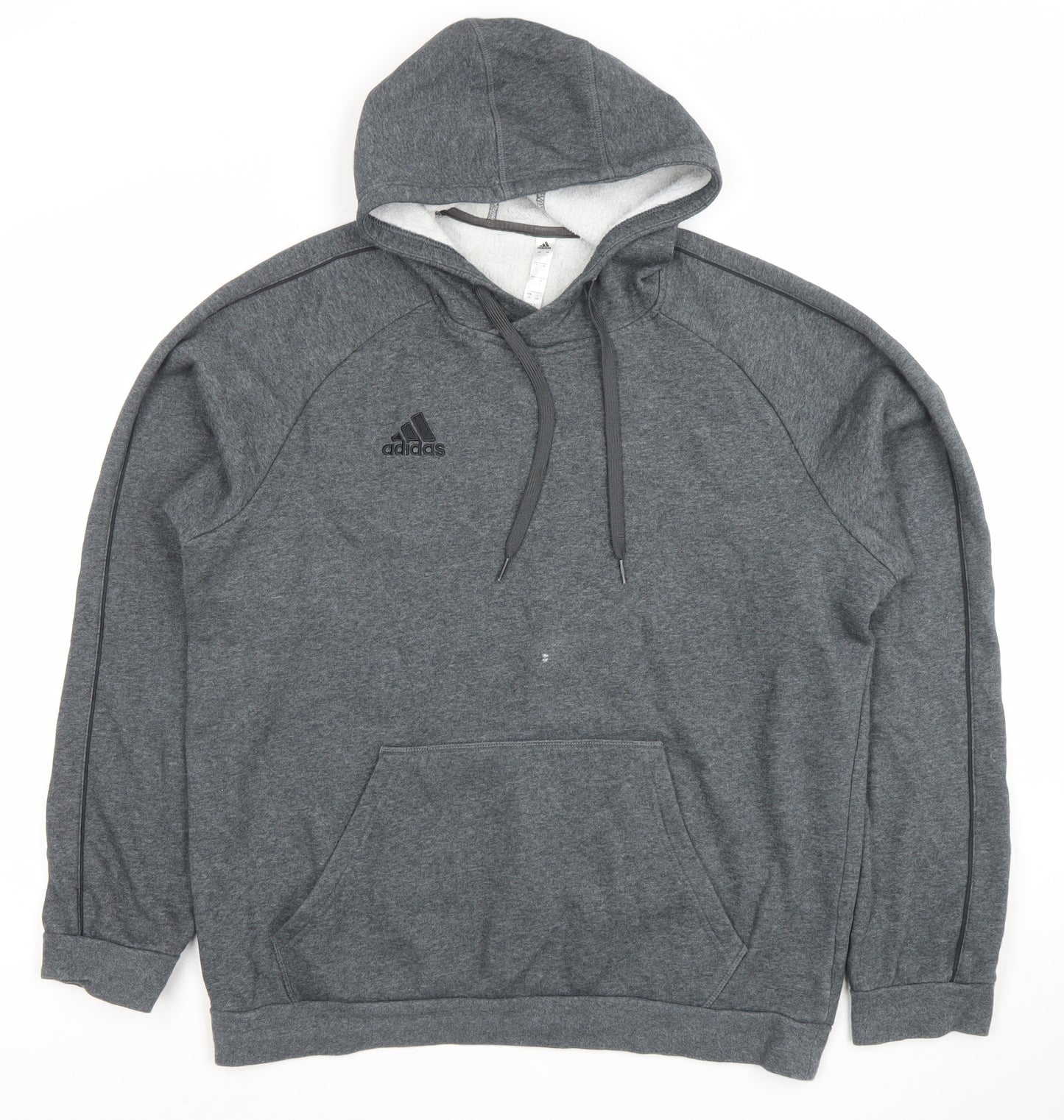 Adidas Men's Grey 2XL Pullover Hoodie Fleece Sportswear